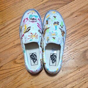 Vans Classic Slip On Get Outdoors Classic White Sz 6.5 W